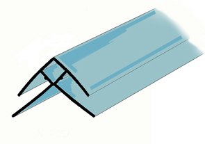 Polycarbonate Ridge Corner Profile